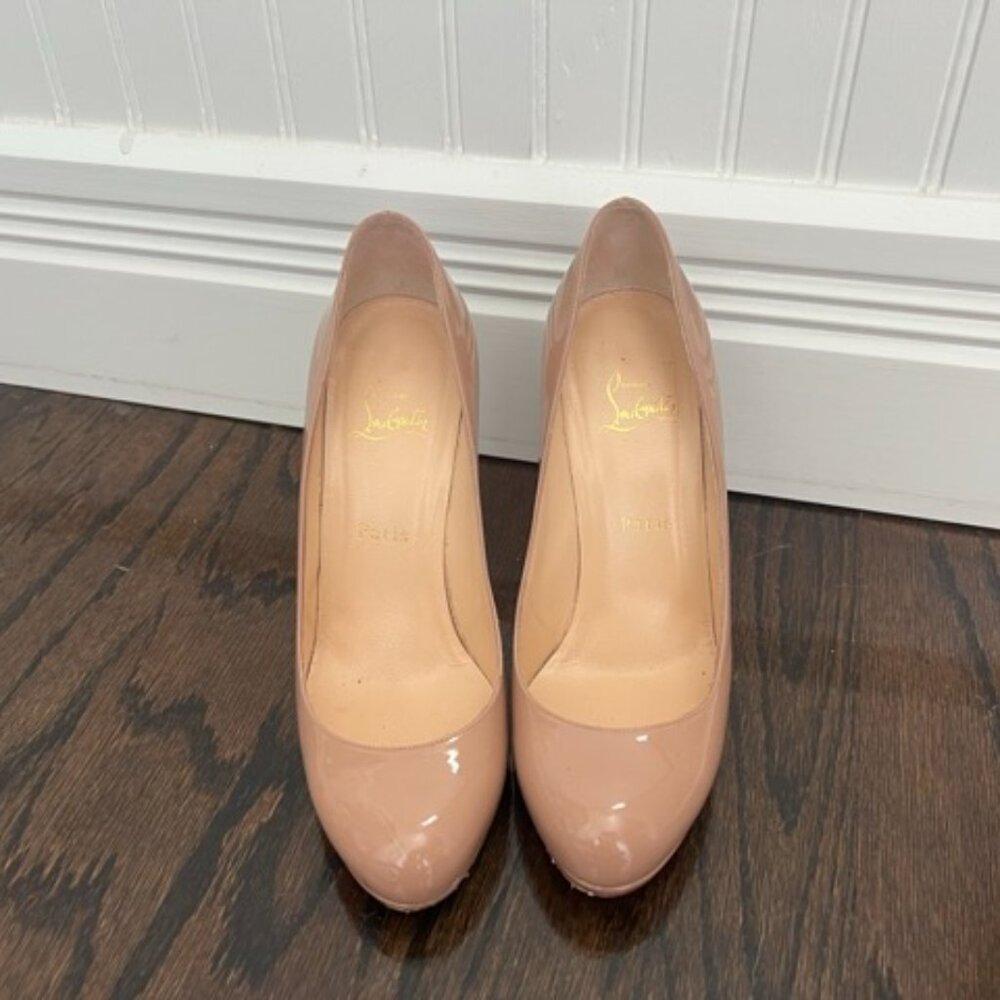 Christian Louboutin Patent Nude Neofilo 120 PK1A 39.5 8.5 - Picture 7 of 12